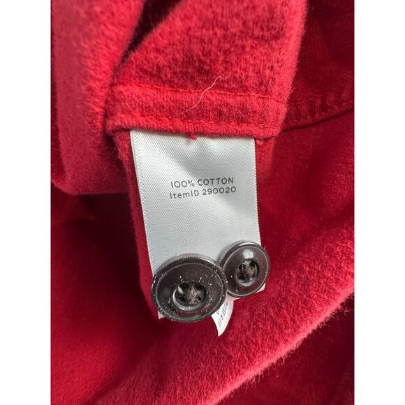 LL Bean Signature 1933 Chamois Cloth Shirt Mens‎ M Royal Red Bean Boot Slim Fit - Picture 9 of 10